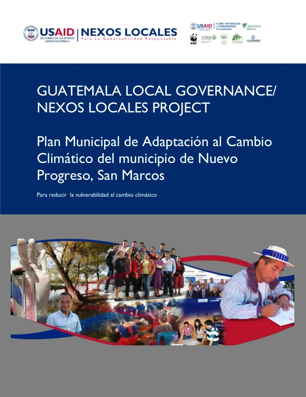 Plan Municipal de Adaptación al Cambio Climático del municipio de Nuevo Progreso