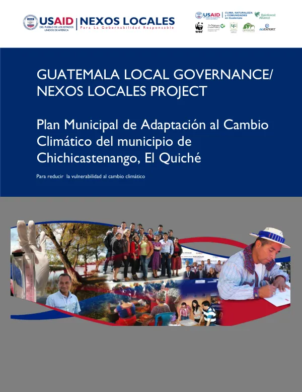 Plan Municipal de Adaptación al Cambio Climático del municipio de Chichicastenango, El Quiché