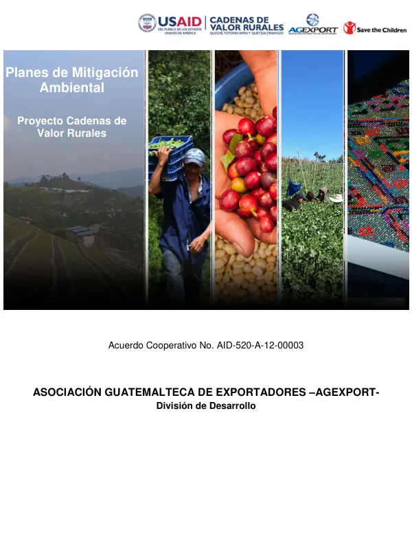 Plan de Mitigación y Monitoreo Ambiental por Cadena de Valor: Cadena de Valor del Café