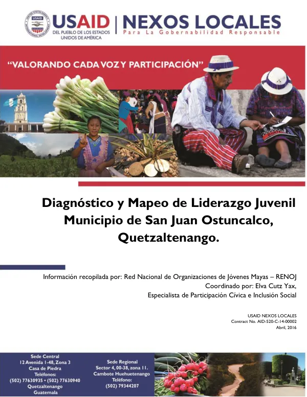 Diagnóstico y Mapeo de Liderazgo Juvenil: San Juan Ostuncalco