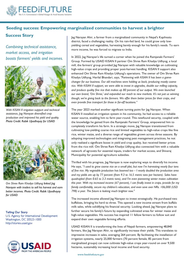 Seeding Success: Empowering Marginalized Communities to Harvest a Brighter Future