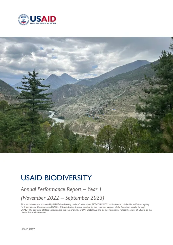 Annual Performance Report – Year 1 (November 2022 – September 2023)