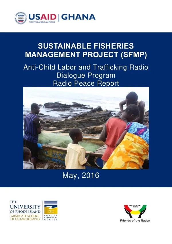 Anti-Child Labor and Trafficking Radio Dialogue Program