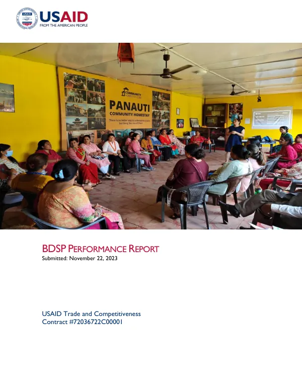 BDSP PERFORMANCE REPORT