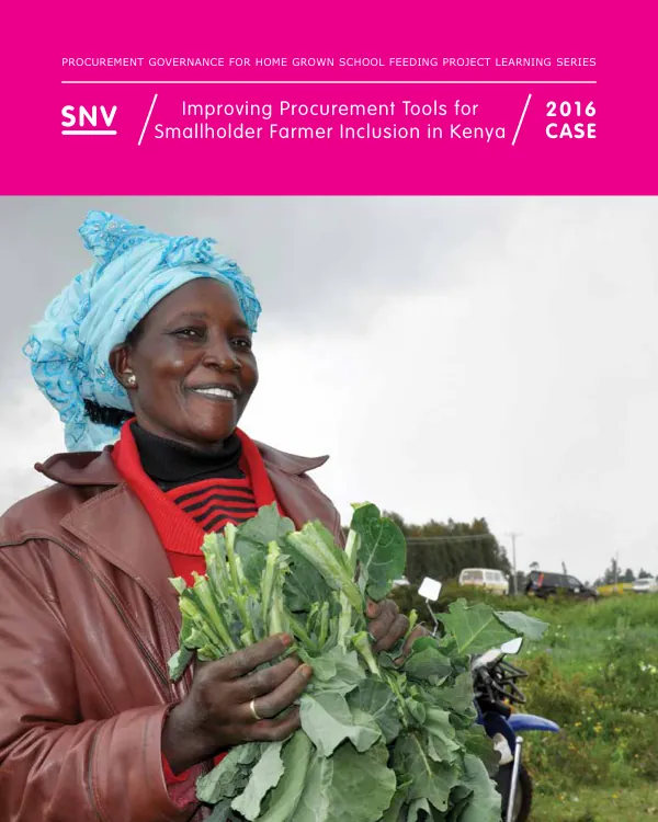 Improving Procurement Tools for Smallholder Farmer Inclusion in Kenya