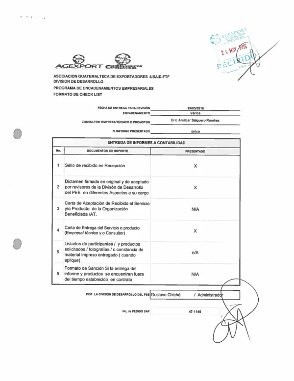Diseño y producción de videos de casos de éxito de los Encadenamientos Empresariales apoyados por el Proyecto de Cadenas de Valor Rurales de USAID/AGEXPORT