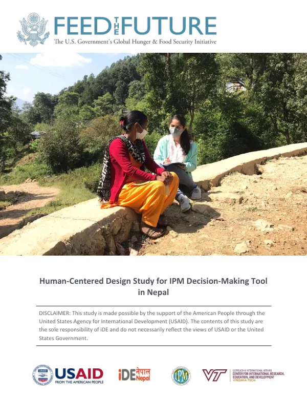 Human-Centered Design Study for IPM Decision-Making Tool in Nepal