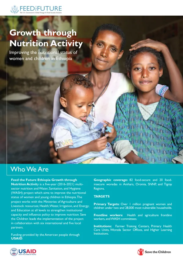 Feed the Future Ethiopia Growth through Nutrition Activity