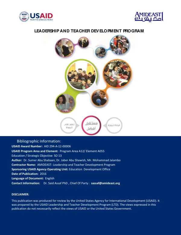 Professional Development Journey Through PCELT