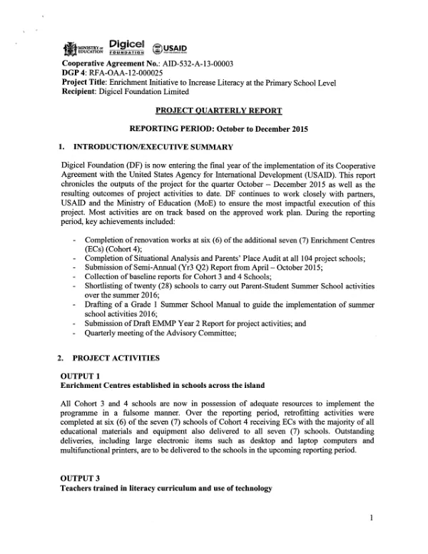 USAID/EGYPT: Final Report on the Water Security and Resilience Assessment