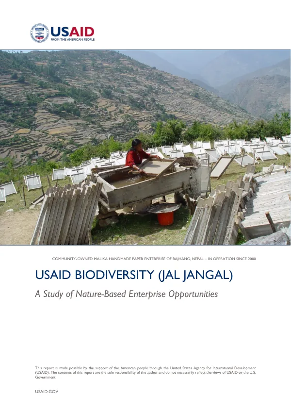 A Study of Nature-Based Enterprise Opportunities