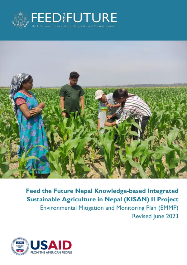 Environmental Mitigation and Monitoring Plan (EMMP) for the Feed the Future Nepal Knowledge-based Integrated Sustainable Agriculture in Nepal (KISAN) II Project