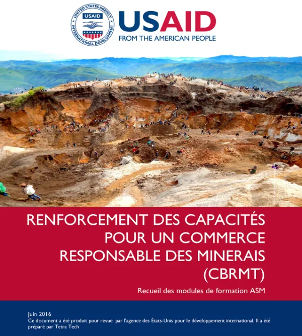 Capacity Building for a Responsible Minerals Trade (CBRMT) - Recueil des modules de formation ASM