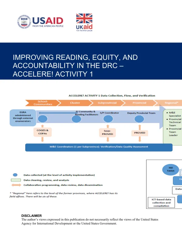 Improving Reading, Equity, and Accountability in the DRC – ACCELERE! Activity 1