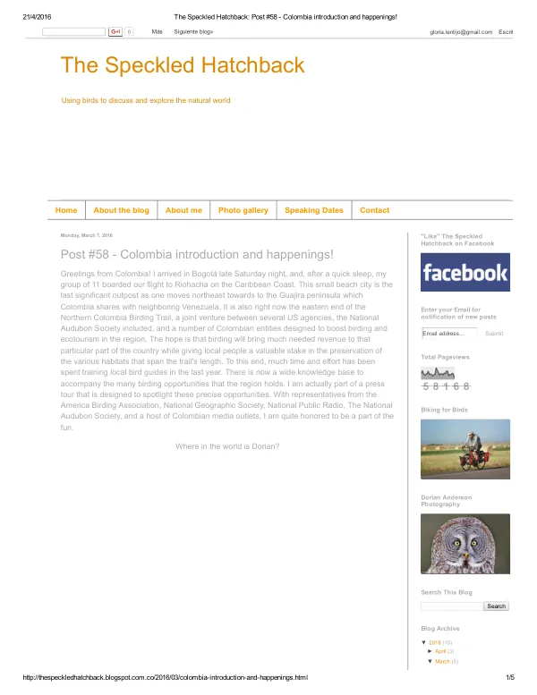 The Speckled Hatchback: Post #58 – Colombia introduction and happenings!