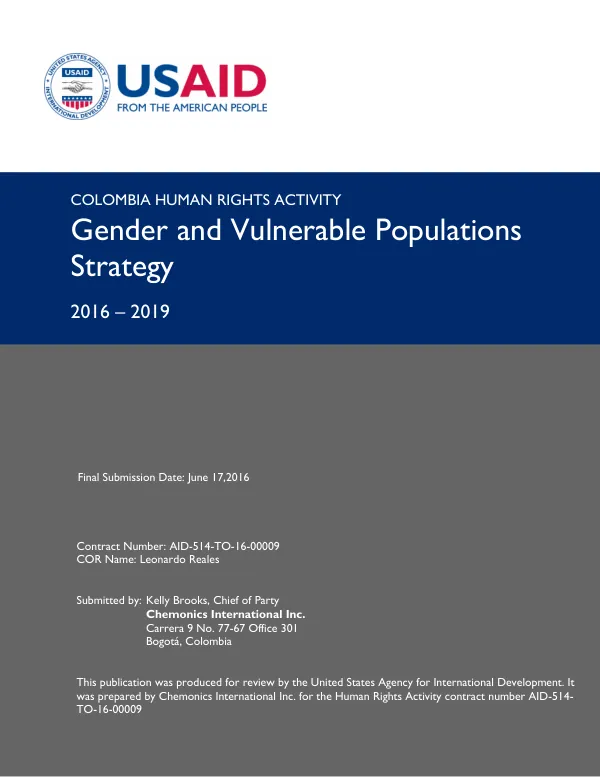 Gender and Vulnerable Populations Strategy – Human Rights Activity