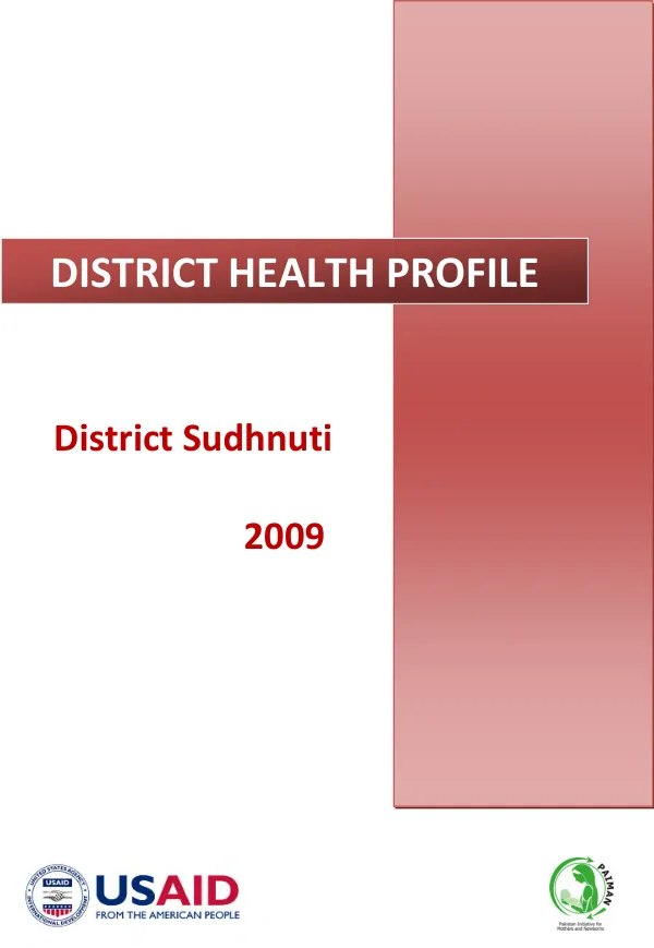 District health profile : District Sudhnuti 2009