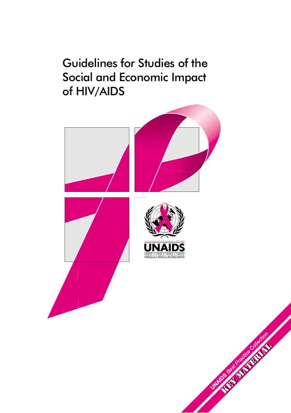 Guidelines for studies of the social and economic impact of HIV/AIDS