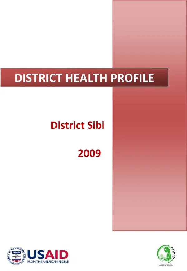 District health profile : District Sibi 2009