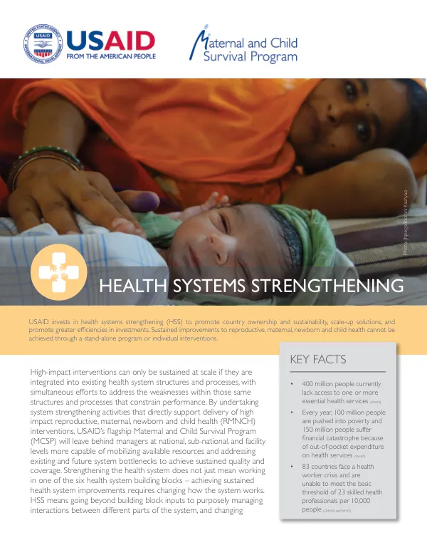 Health Systems Strengthening