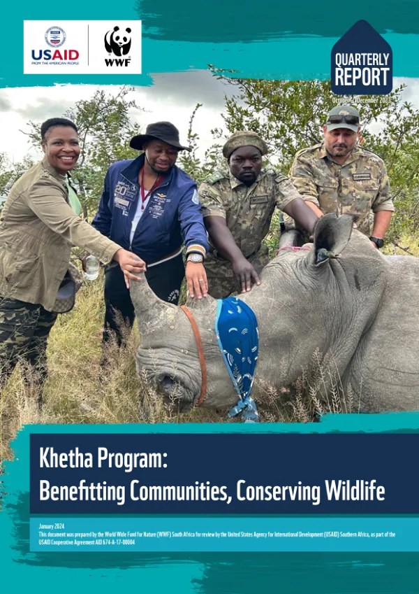 Quarterly Report: Khetha Program Activities in the Great Limpopo Transfrontier Conservation Area