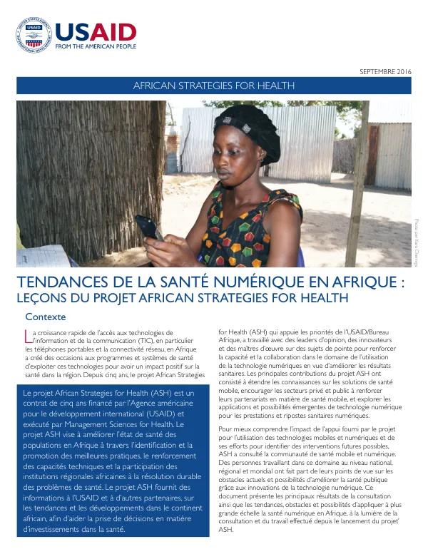 Tendances de la santé numérique en Afrique : Leçons des stratégies africaines pour les projets de santé
