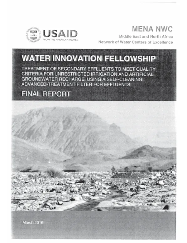 Water Infrastructure and Governance Project in West Africa