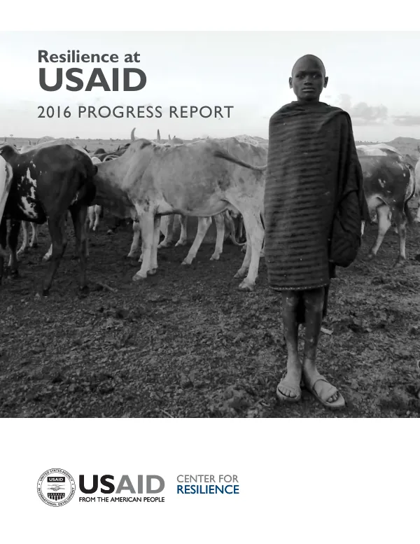 Resilience at USAID 2016 Progress Report