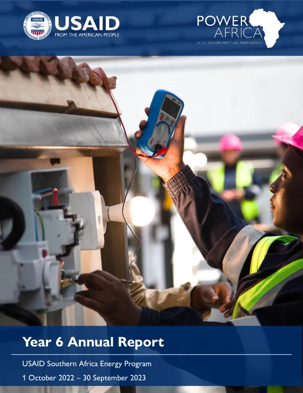 USAID SAEP YEAR 6 ANNUAL REPORT