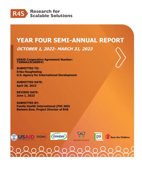 R4S Year 4 Semi-Annual Report (October 2022-March 2023)
