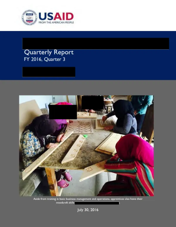 Quarterly Report April – June 2016