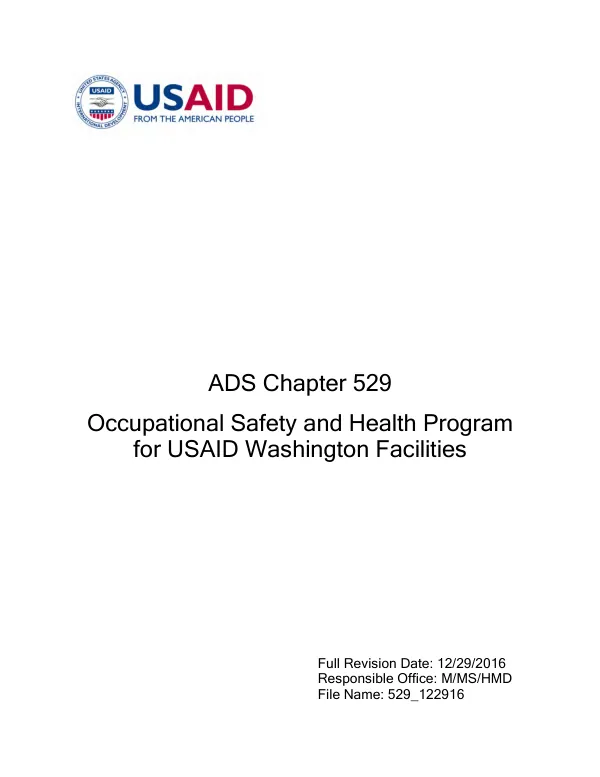 ADS Chapter 529 - Safety Program