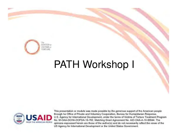 PATH Workshop I