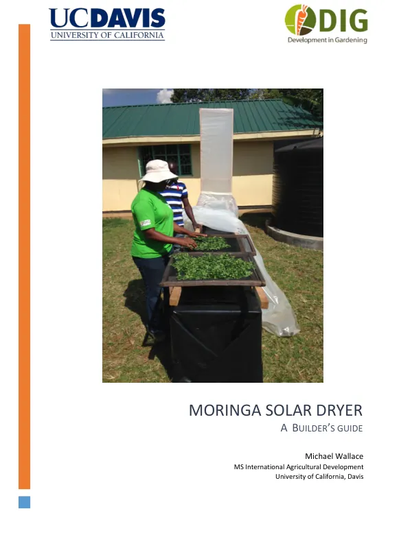 Moringa Solar Dryer A Builder’s Guide