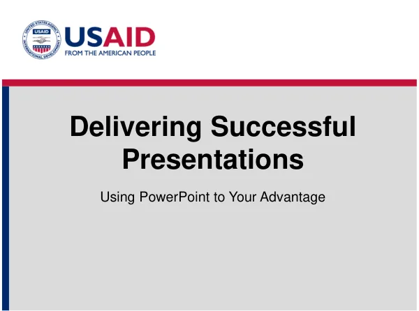 USAID PowerPoint Training