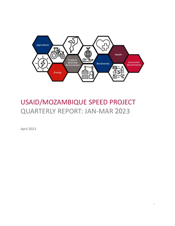 USAID/MOZAMBIQUE SPEED PROJECT Quarterly Report: Q2 FY2023