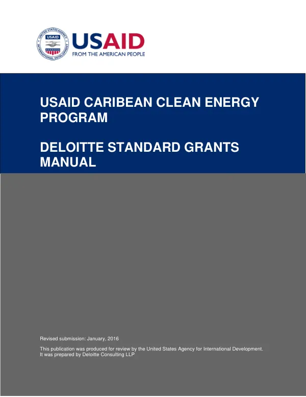 USAID Grants Manual