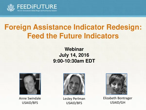 Gender and Feed the Future