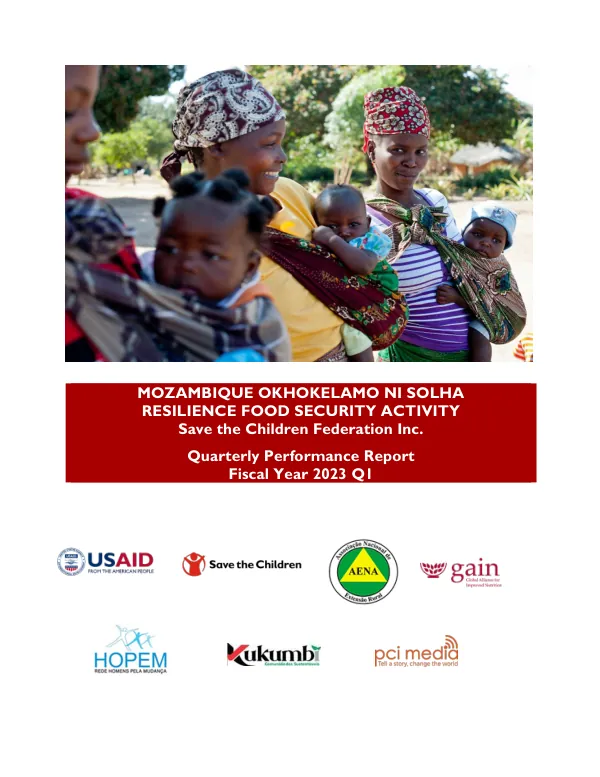 Resilience Food Security Activity FY23 Q1 Performance Report