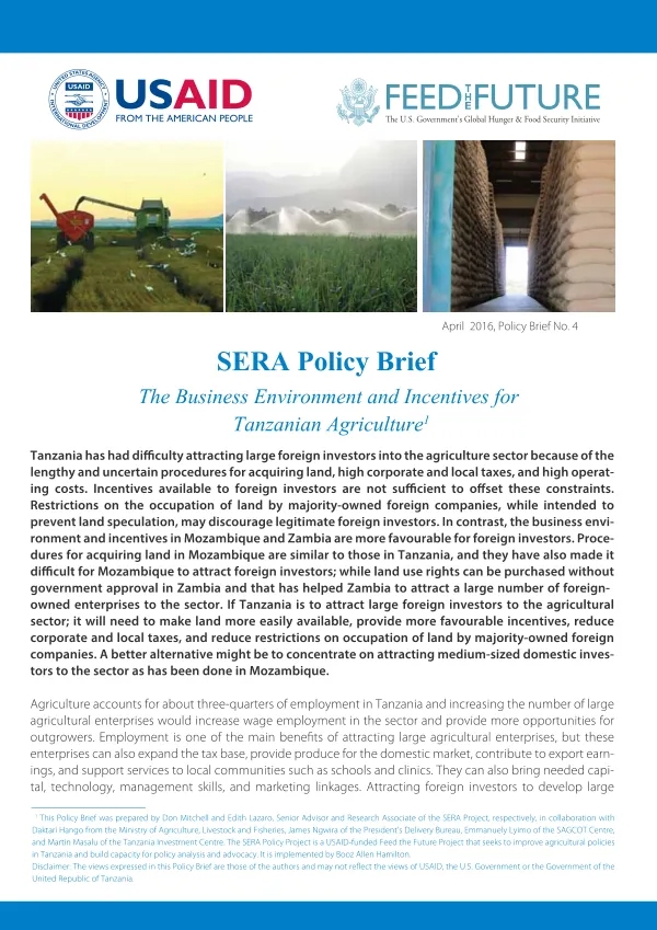 SERA POLICY 2