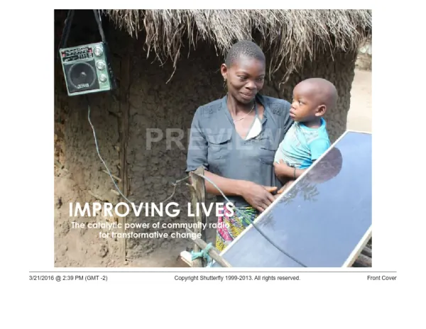IMPROVING LIVES: The Catalytic Power of Community Radio for transormative Change
