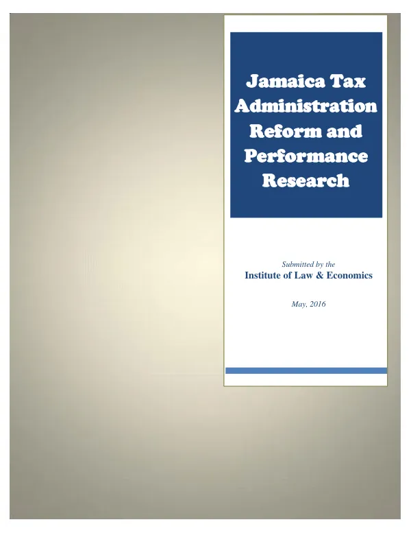 Jamaica Tax Administration Reform and Performance Research