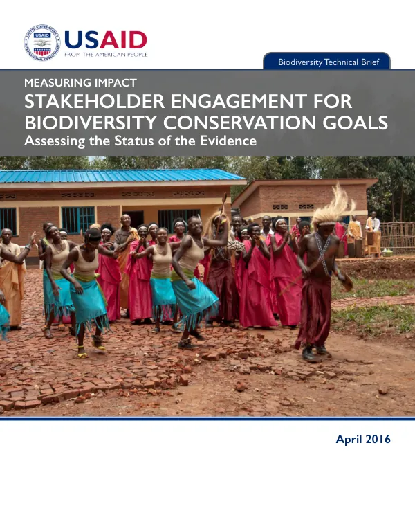 Stakeholder Engagement for Biodiversity Conservation Goals: Assessing the Status of the Evidence