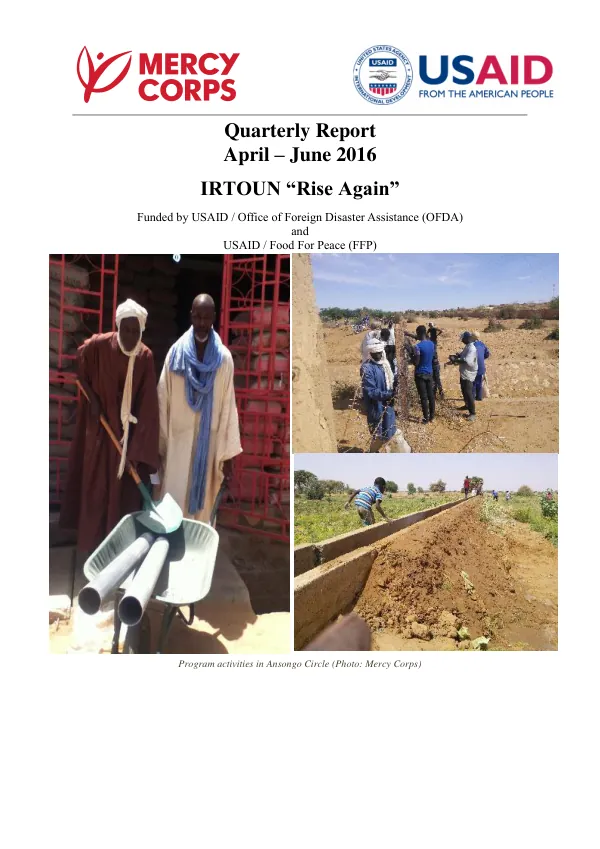SECOND QUARTERLY REPORT FOR USG FY 2011