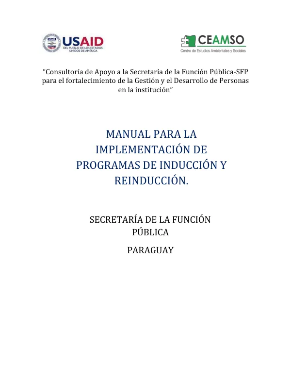 Consultoría de Apoyo a la Secretaría de la Función Pública-SFP para el fortalecimiento de la Gestión y el Desarrollo de Personas en la institución