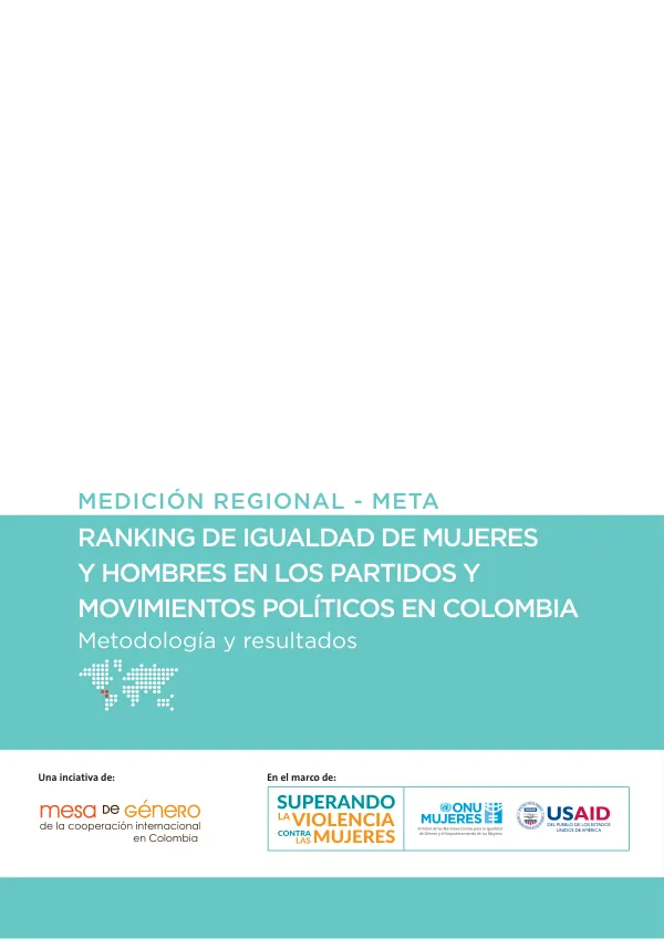 Ranking de igualdad de mujeres y hombres en los partidos y movimientos políticos en Colombia