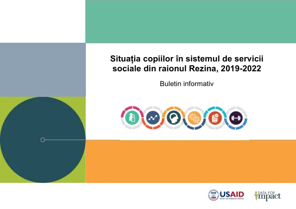 Situația copiilor în sistemul de servicii sociale din raionul Rezina, 2019-2022