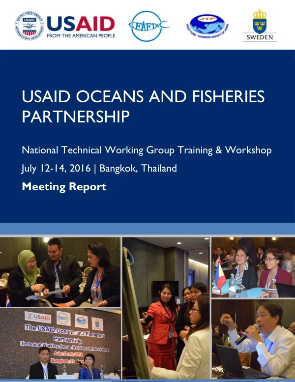 National TWG Training & Workshop Report: The Oceans and Fisheries Partnership