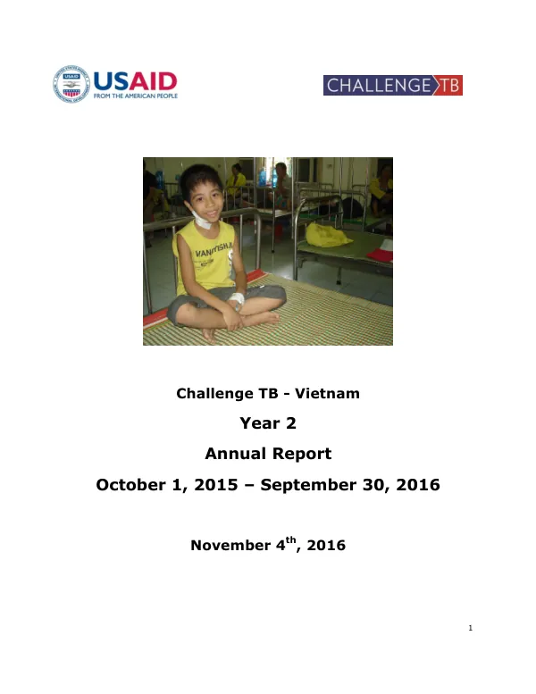 Annual Report: Challenge TB - Vietnam Year 2