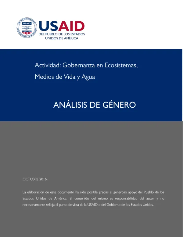 Análisis de Género